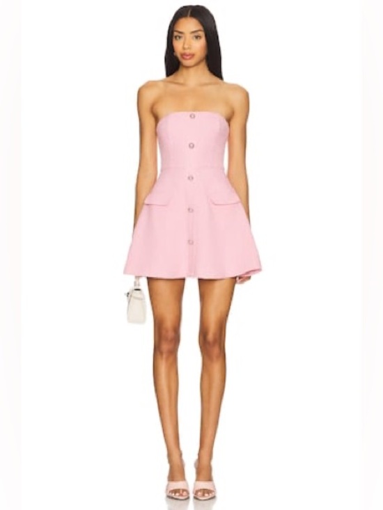 More To Come Dresses & Skirts - MORE TO COME 
Anwen Mini Dress in Baby Pink